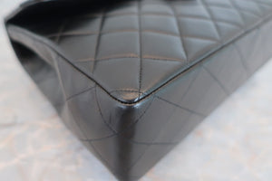 CHANEL Medium Matelasse single flap chain shoulder bag Lambskin Black/Gold hadware Shoulder bag 600060109