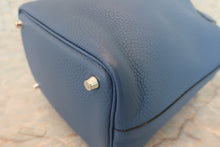 将图片加载到图库查看器，HERMES PICOTIN LOCK PM Clemence leather Blue brighton X刻印 Hand bag 600070148
