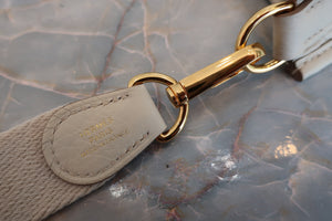 HERMES  EVELYNE TPM Clemence leather Craie W Engraving Shoulder bag 700050043