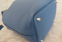 Load image into Gallery viewer, HERMES PICOTIN LOCK PM Clemence leather Blue brighton X Engraving Hand bag 600070148
