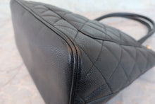 Load image into Gallery viewer, CHANEL Medallion Tote Caviar skin Black/Gold hadware Tote bag 800090022

