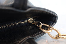 Load image into Gallery viewer, CHANEL Medallion Tote Caviar skin Black/Gold hadware Tote bag 800090022
