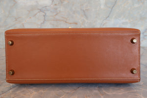 HERMES／エルメス ケリー28 クシュベル ゴールド 〇T刻印 ショルダーバッグ 700070058
