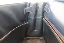 将图片加载到图库查看器，HERMES KELLY 28 Box carf leather Navy 〇Q刻印 Shoulder bag 600070176
