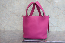 将图片加载到图库查看器，HERMES PICOTIN LOCK MM Clemence leather Magnolia C刻印 Hand bag 800010163

