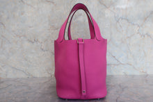 将图片加载到图库查看器，HERMES PICOTIN LOCK MM Clemence leather Magnolia C刻印 Hand bag 80010163
