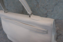 将图片加载到图库查看器，HERMES KELLY Flat 35 Swift leather White □K刻印 Hand bag 500100188
