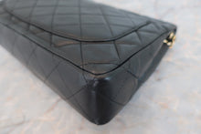 Load image into Gallery viewer, CHANEL Matelasse Paris Limited double flap chain shoulder bag Lambskin Black/Gold hadware Shoulder bag 600060069
