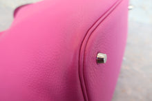 将图片加载到图库查看器，HERMES PICOTIN LOCK MM Clemence leather Magnolia C刻印 Hand bag 80010163
