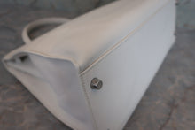 将图片加载到图库查看器，HERMES KELLY Flat 35 Swift leather White □K刻印 Hand bag 500100188
