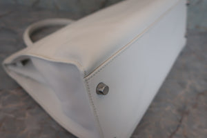 HERMES KELLY Flat 35 Swift leather White □K刻印 Hand bag 500100188