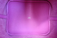 将图片加载到图库查看器，HERMES PICOTIN LOCK MM Clemence leather Magnolia C刻印 Hand bag 800010163
