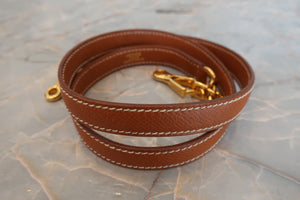 HERMES／エルメス ケリー28 クシュベル ゴールド 〇T刻印 ショルダーバッグ 700070058