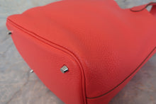 将图片加载到图库查看器，HERMES PICOTIN LOCK MM Clemence leather Rouge pivoine □R刻印 Hand bag 800040059
