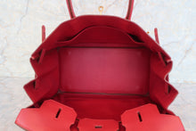 Load image into Gallery viewer, HERMES BIRKIN 35 Ardennes leather Rouge vif 〇Y Engraving Hand bag 600080230
