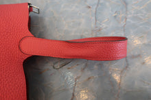将图片加载到图库查看器，HERMES PICOTIN LOCK MM Clemence leather Rouge pivoine □R刻印 Hand bag 800040059

