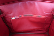 将图片加载到图库查看器，HERMES BIRKIN 35 Ardennes leather Rouge vif 〇Y刻印 Hand bag 600080230
