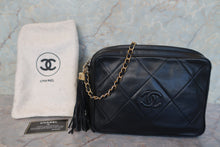 Load image into Gallery viewer, CHANEL CC mark fringe chain shoulder bag Lambskin Black/Gold hadware Shoulder bag 700120144
