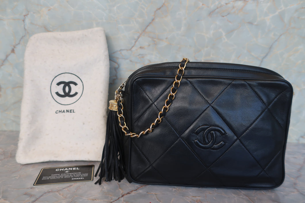 CHANEL/シャネル ココマークフリンジチェーンショルダーバッグ