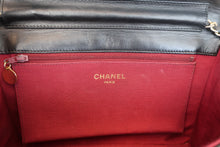 Load image into Gallery viewer, CHANEL Bias stitch push lock chain shoulder bag Lambskin Black/Gold hadware Shoulder bag 800080127
