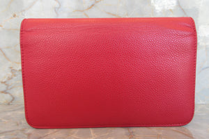 CHANEL/シャネル カメリアチェーンウォレット キャビアスキン ピンク/シルバー金具 ショルダーバッグ 700070247