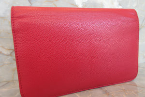 CHANEL/シャネル カメリアチェーンウォレット キャビアスキン ピンク/シルバー金具 ショルダーバッグ 700070247