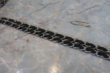 将图片加载到图库查看器，CHANEL/香奈儿 V线 链条包 荔枝皮 Black/Silver hadware(黑色/銀色金属) 肩背包 800090014
