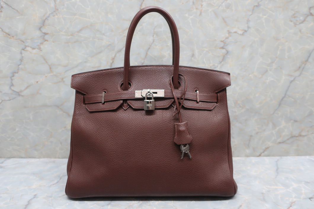 HERMES BIRKIN 35 Togo leather Noisette □C刻印 Hand bag 600090221