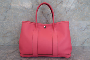 HERMES GARDEN PARTY TPM Epsom leather Rose azalee A刻印 Tote bag 600050030