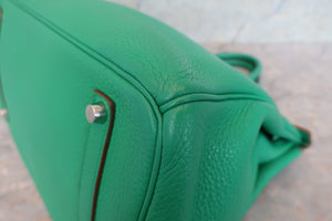 HERMES／エルメス バーキン35 トリヨンクレマンス ミント ハンドバッグ 700100023
