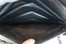 将图片加载到图库查看器，CHANEL/香奈儿 V线 链条包 荔枝皮 Black/Silver hadware(黑色/銀色金属) 肩背包 800090014
