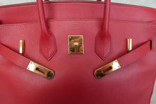 画像をギャラリービューアに読み込む, HERMES／エルメス バーキン35 クシュベル ルージュヴィフ □B刻印 ハンドバッグ 700060050
