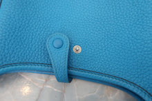 Load image into Gallery viewer, HERMES EVELYNE TPM Clemence leather Blue frida Z Engraving Shoulder bag 600070180
