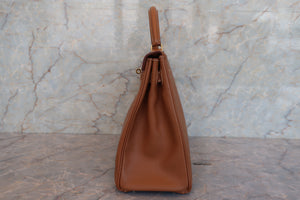 HERMES／エルメス ケリー32 クシュベル ゴールド □C刻印 ショルダーバッグ 700080124