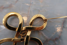 Load image into Gallery viewer, CHANEL CC mark brooch Gold plate Gold Brooch 600060100
