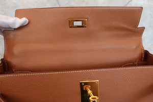 HERMES／エルメス ケリー32 クシュベル ゴールド □C刻印 ショルダーバッグ 700080124