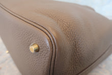 将图片加载到图库查看器，HERMES PICOTIN LOCK MM Clemence leather Etoupe gray C刻印 Hand bag 700120203
