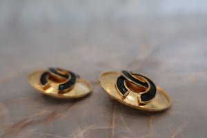 CHANEL CC mark earring Gold plate Gold Earring 600060101