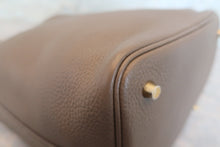 将图片加载到图库查看器，HERMES PICOTIN LOCK MM Clemence leather Etoupe gray C刻印 Hand bag 700120203
