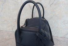 将图片加载到图库查看器，HERMES LINDY 26 Clemence leather Blue de malte □M刻印 Shoulder bag 600070151
