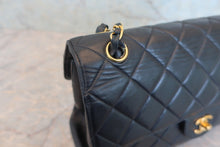 将图片加载到图库查看器，CHANEL/香奈儿 CF 双面 链条包 羊皮 Navy/Gold hadware(藏蓝色/金色金属) 肩背包 800040114
