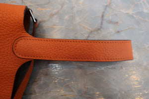 HERMES／エルメス ピコタンロックＰＭ トリヨンクレマンス オレンジ □N刻印 ハンドバッグ 700030255