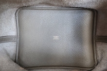 将图片加载到图库查看器，HERMES PICOTIN LOCK MM Clemence leather Etoupe gray C刻印 Hand bag 700120203
