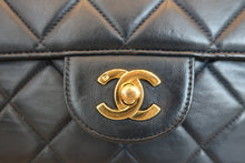 将图片加载到图库查看器，CHANEL/香奈儿 CF 双面 链条包 羊皮 Navy/Gold hadware(藏蓝色/金色金属) 肩背包 800040114
