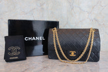 画像をギャラリービューアに読み込む, CHANEL/シャネル マトラッセＷフラップチェーンショルダーバッグ ラムスキン ブラック/ゴールド金具 ショルダーバッグ 800060036
