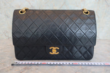 画像をギャラリービューアに読み込む, CHANEL/シャネル マトラッセＷフラップチェーンショルダーバッグ ラムスキン ブラック/ゴールド金具 ショルダーバッグ 800060036
