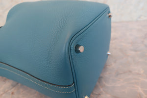 HERMES／エルメス ピコタンロックＰＭ トリヨンクレマンス ブルージーン □Q刻印 ハンドバッグ 700080183