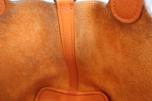 HERMES／エルメス ピコタンロックＰＭ トリヨンクレマンス オレンジ □N刻印 ハンドバッグ 700030255