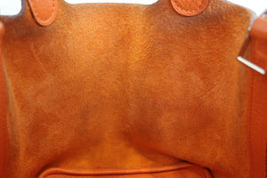 HERMES／エルメス ピコタンロックＰＭ トリヨンクレマンス オレンジ □N刻印 ハンドバッグ 700030255
