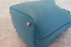 HERMES／エルメス ピコタンロックＰＭ トリヨンクレマンス ブルージーン □Q刻印 ハンドバッグ 700080183